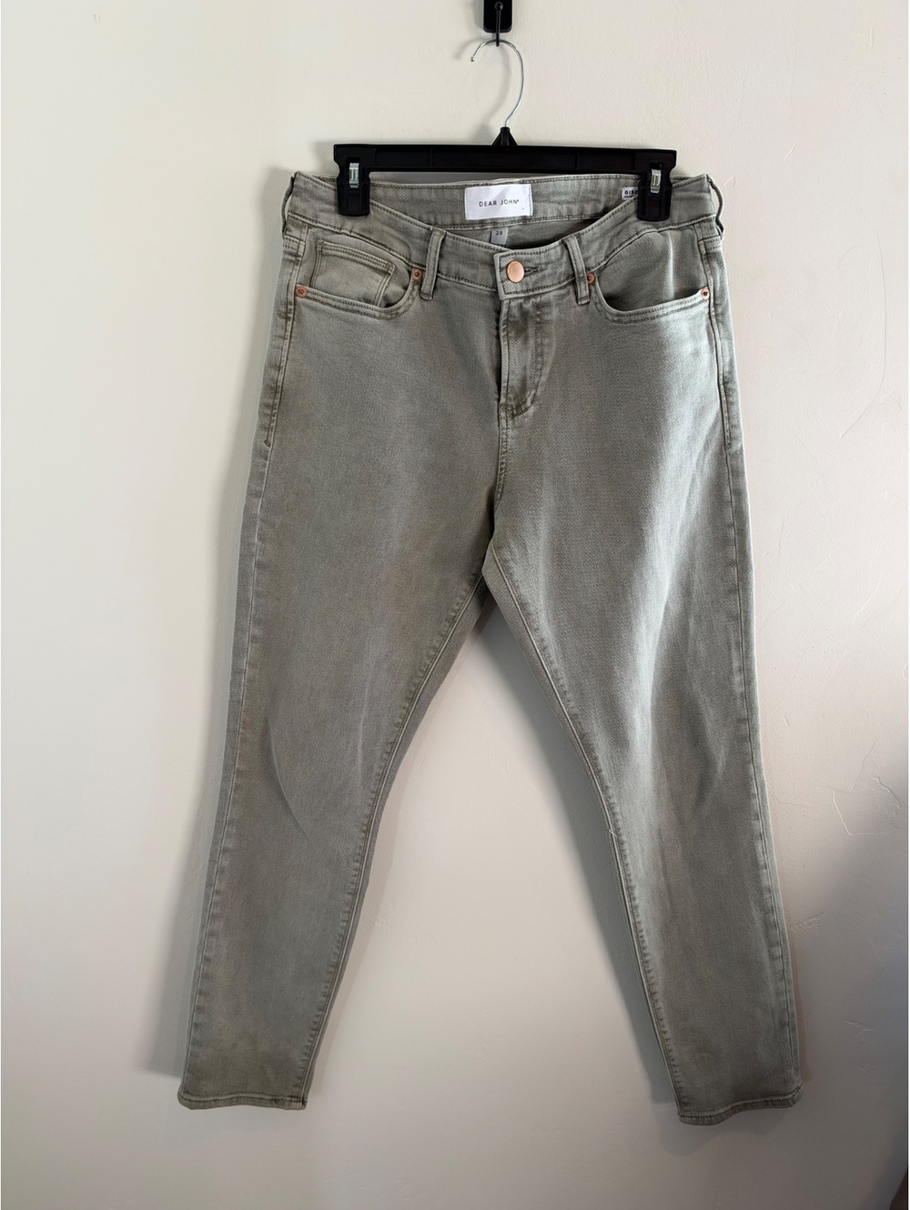 Dear John Gisele Skinny Jeans Women’s Size 29 Gray High Rise Stretch Denim